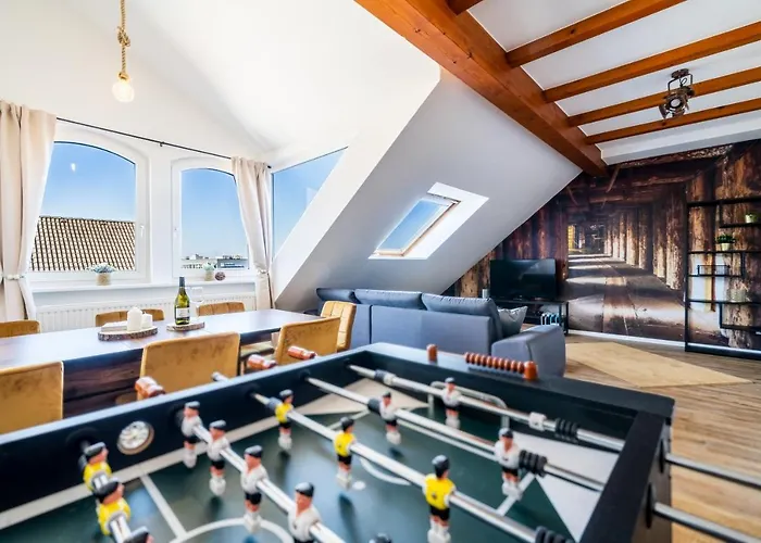 Appartamento Stylisches Penthouse Zentral Tischfussball 100m2 Wii Hannover