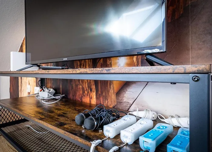 Stylisches Penthouse Zentral Tischfussball 100m2 Wii
