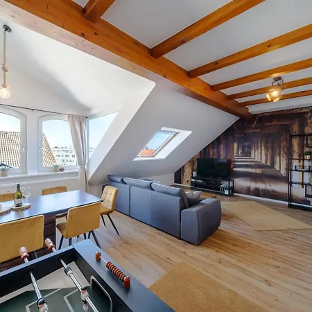 Stylisches Penthouse Zentral Tischfussball 100m2 Wii Apartament *